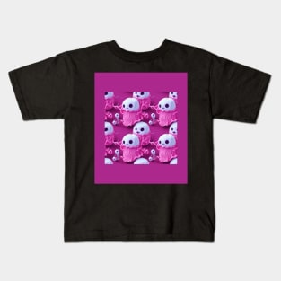 Pink Ghost Halloween 3D Kids T-Shirt